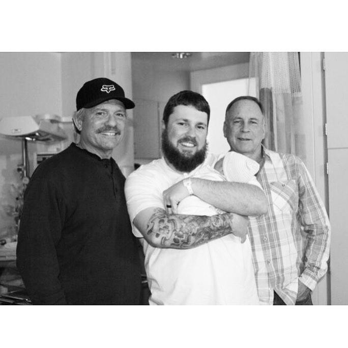 Dad with Andrew and Mark